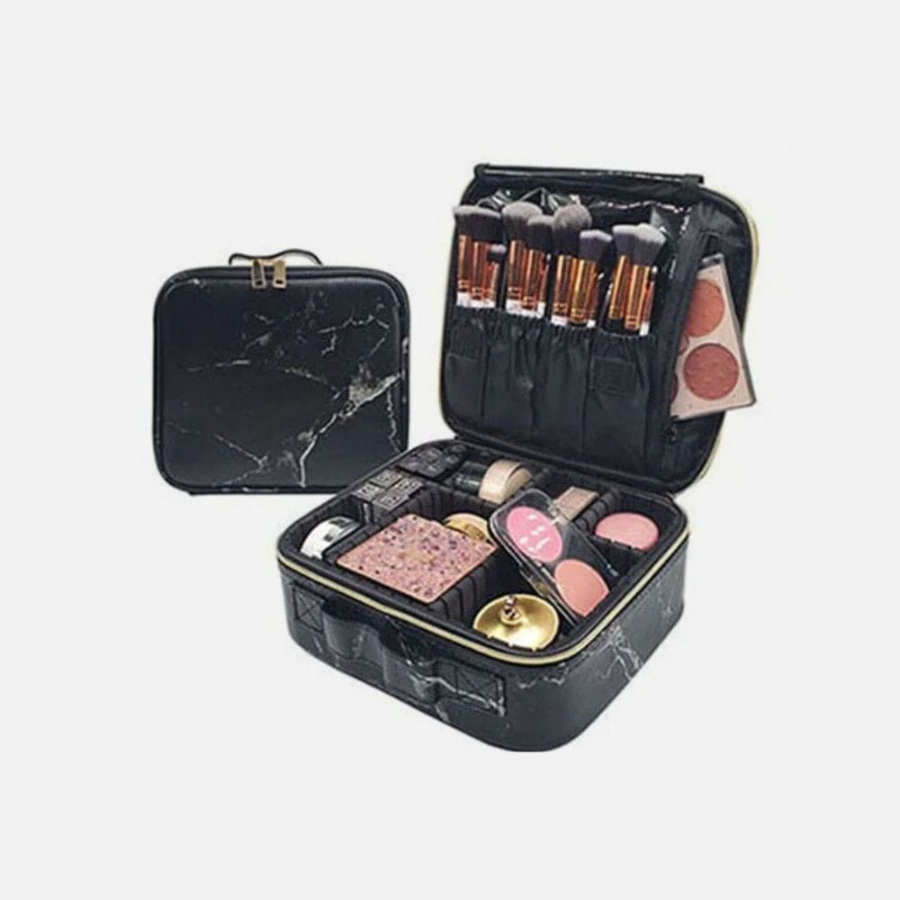 Trousse de maquillage trousse de maquillage chic Noir marbré