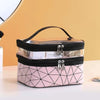 Trousse de Toilette Femme Vanity Trousse De Toilette Femme Rose et traits noirs / 20cm