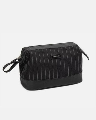 Trousse de Toilette Homme Belle Trousse De Toilette Homme Noir a Rayure / 24cm