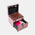 Vanity Coffret Maquillage Vanity Grand Format Rose