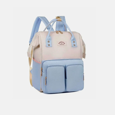 Vanity Sac A Langer Bebe Avion Gris Clair Et Rose