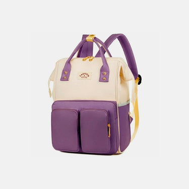 Vanity Sac A Langer Bebe Avion Violet Et Beige