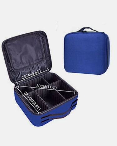 Trousse de maquillage Trousse De Maquillage Grand Format Bleu / 23cm