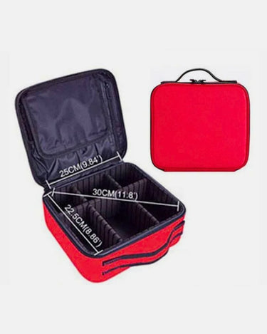 Trousse de maquillage Trousse De Maquillage Grand Format Rouge / 23cm