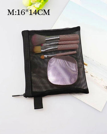 trousse de maquillage transparente