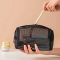 trousse de maquillage transparente