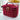 Trousse de maquillage trousse de rangement maquillage Rouge Bordeaux / 22cm