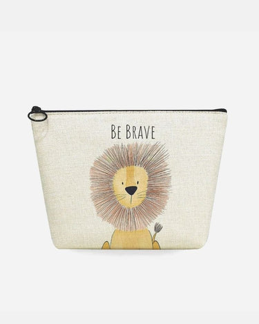 Trousse de toilette enfant Trousse De Toilette Animaux Motif Lion / 22cm