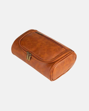 Trousse de Toilette Homme Trousse De Toilette Compacte Marron Clair / 22cm