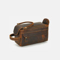 Trousse de Toilette Homme Cuir Trousse De Toilette Cuir Homme Luxe Marron Moka / 26 cm