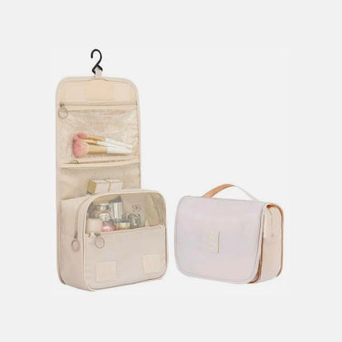 Trousse de Toilette Femme Trousse De Toilette De Voyage Femme A Suspendre Beige / 23cm