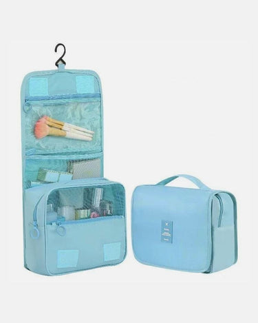 Trousse de Toilette Femme Trousse De Toilette De Voyage Femme A Suspendre Bleu Ciel / 23cm