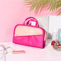 Trousse de toilette transparante Trousse de toilette femme plastique Rose