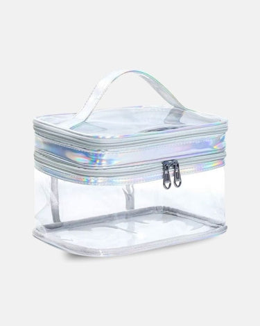 Trousse de toilette transparante Trousse De Toilette Femme Transparente Argent / 22cm