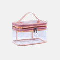 Trousse de toilette transparante Trousse De Toilette Femme Transparente Rose / 22cm