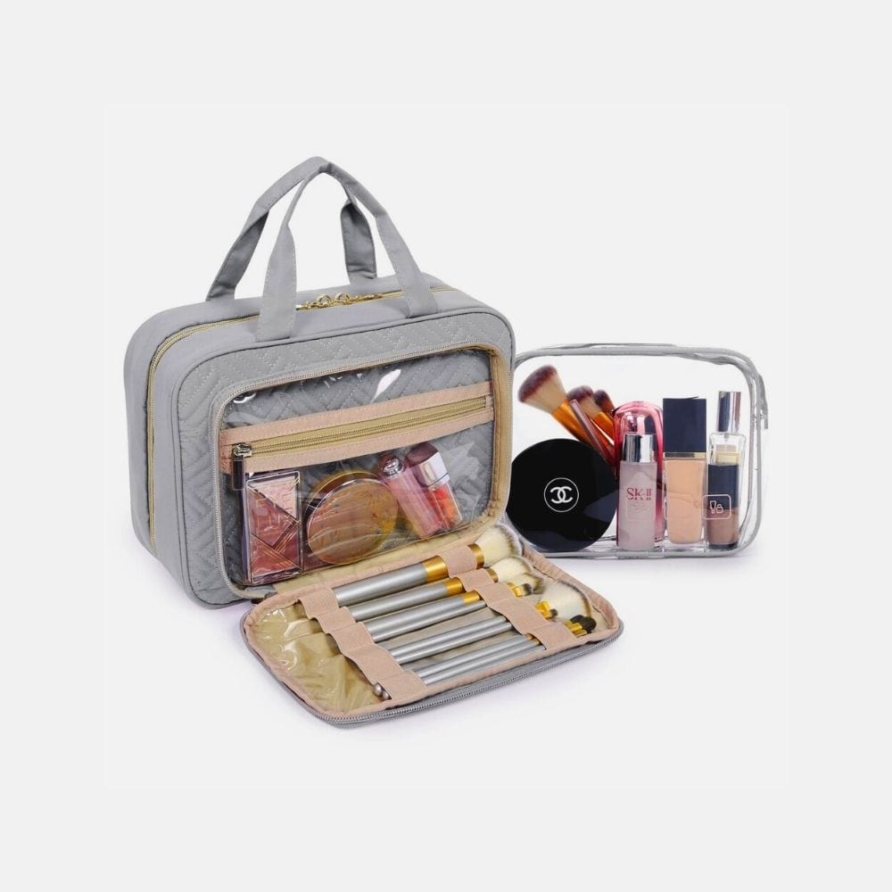 Trousse de Toilette Femme Trousse De Toilette Grand Format Gris / L