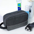 Trousse de Toilette Homme Trousse De Toilette Grise Gris Souris / 24cm