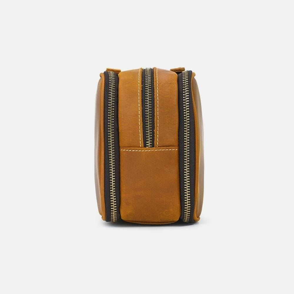 Trousses de Toilette en Cuir et en Toile pour Homme - Rasage Classique Trousses de Toilette en Cuir et en Toile pour Homme - Rasage Classique