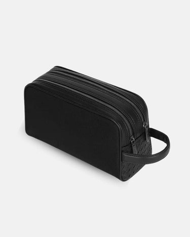 Trousse de Toilette Homme Cuir Trousse De Toilette Homme Avec Rangement Noir / 27cm