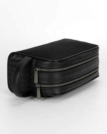 Trousse de Toilette Homme Cuir Trousse De Toilette Homme Avec Rangement Noir / 27cm