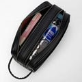 Trousse de Toilette Homme Cuir Trousse De Toilette Homme Avec Rangement Noir / 27cm