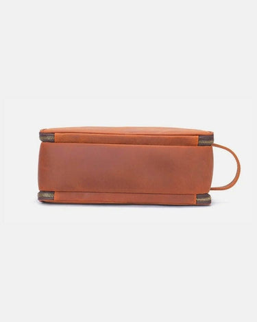 Trousse de Toilette Homme Cuir Trousse De Toilette Homme Cuir A Crochet Marron / 28cm