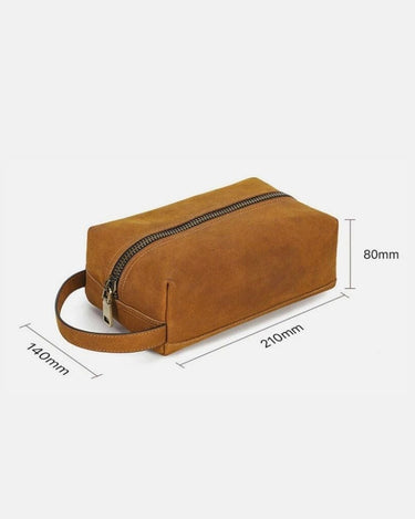 Trousse de Toilette Homme Cuir Trousse De Toilette Homme Cuir Couleur Cognac Cognac / 21cm