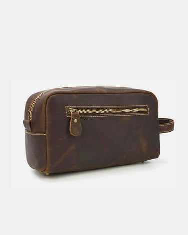 Trousse de Toilette Homme Cuir Trousse De Toilette Homme Cuir Marron Marron Foncé / 26 cm