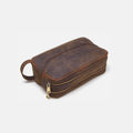 Trousse de Toilette Homme Cuir Trousse De Toilette Homme Cuir Véritable Moka / 28cm