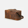 Trousse de Toilette Homme Cuir Trousse De Toilette Homme Cuir Vintage Marron / 28cm