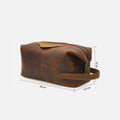 Trousse de Toilette Homme Cuir Trousse De Toilette Homme Cuir Vintage Marron / 28cm