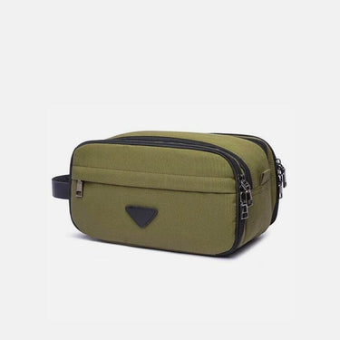 Trousse de Toilette Homme Trousse De Toilette Homme Double Compartiment Vert Armée / 28cm