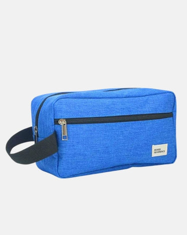 Trousse de Toilette Homme Trousse De Toilette Homme Double Zip Bleu / 26cm