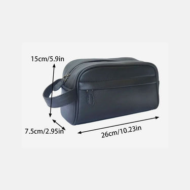 Trousse de Toilette Homme Cuir Trousse De Toilette Homme Noire Noir / 26cm