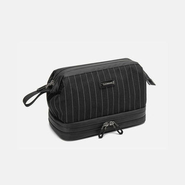 Trousse de Toilette Homme Trousse De Toilette Homme Originale Noir a Rayure / 24cm