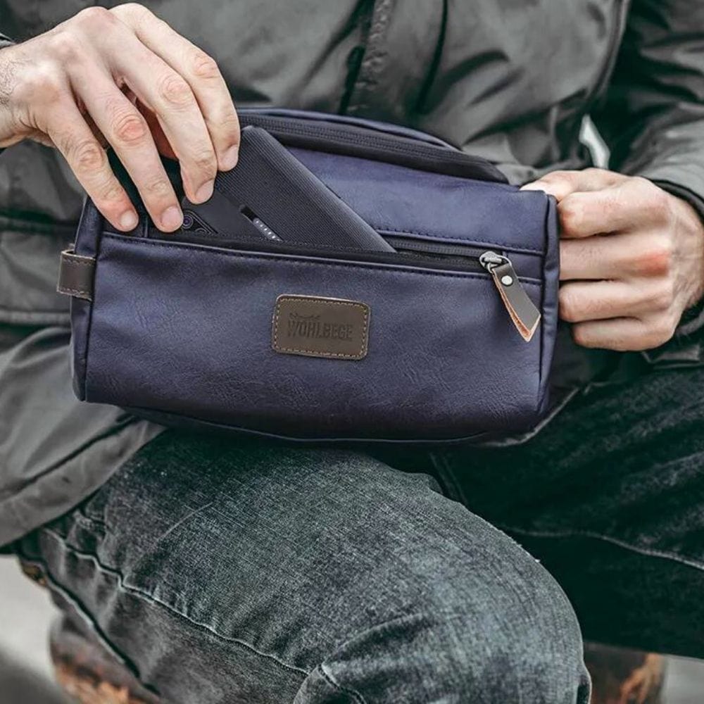 Trousse de Toilette Homme Trousse De Toilette Homme Simili Cuir