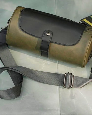 Trousse de Toilette Homme Trousse De Toilette Homme Vintage Vert et Noir / 28cm