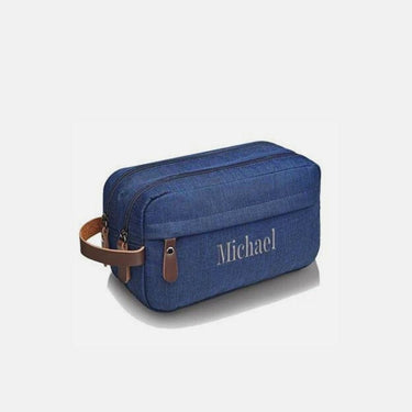 Trousse de Toilette Homme Trousse De Toilette Personnalisable Homme Bleu Marine / 25cm