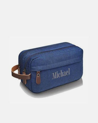 Trousse de Toilette Homme Trousse De Toilette Personnalisable Homme Bleu Marine / 25cm