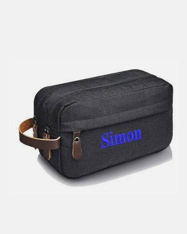 Trousse de Toilette Homme Trousse De Toilette Personnalisable Homme Noir / 25cm