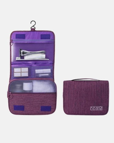 Trousse de Toilette Homme Trousse De Toilette Pliable A Suspendre Violet / 23cm