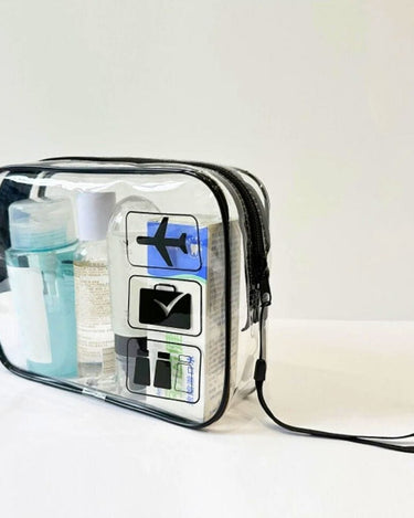 Trousse de toilette transparante Trousse De Toilette Transparente Homme Noir