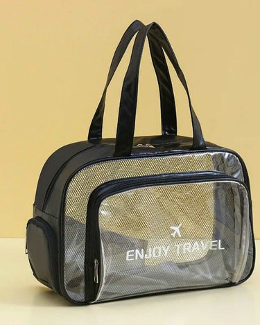 Trousse de toilette transparante Trousse De Toilette Transparente Voyage Noir