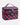 Vanity Vanity Case Avec Compartiments Noir À Pois Rose / 20 Cm