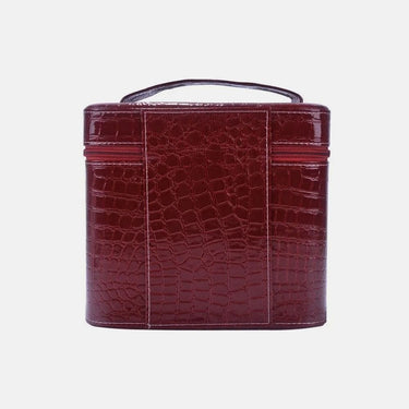 vanity case cuir femme bordeaux 1