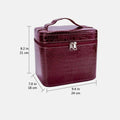 vanity case cuir femme bordeaux 1