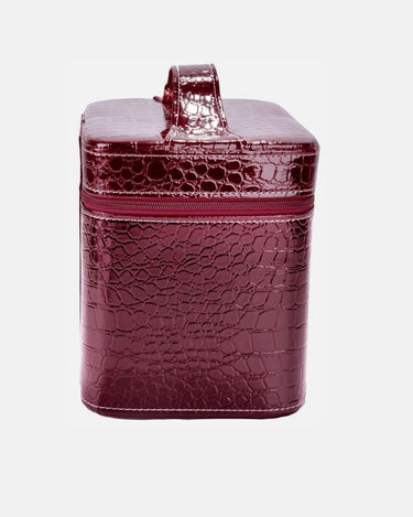 vanity case cuir femme bordeaux 1