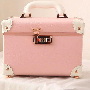 Vanity vanity case rigide Rose Et Blanc