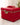 Vanity vanity case rigide Rouge Crocodile