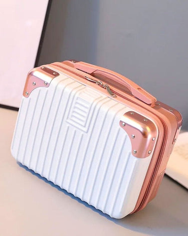 Vanity Vanity Case Valise Blanc Et Rose gold